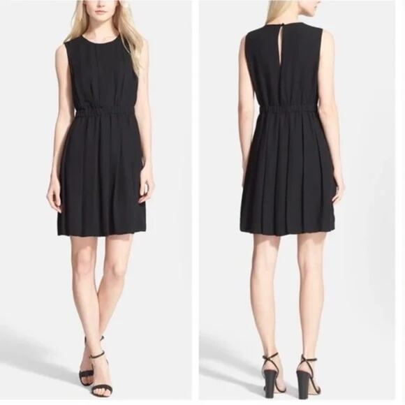 kate spade Dresses & Skirts - Kate Spade Black Pleated Crepe Dress Women's SZ 10